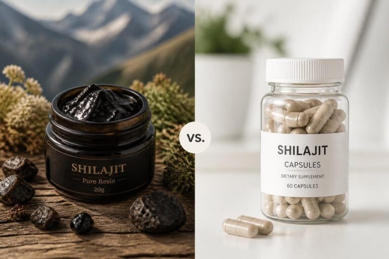 Résine de Shilajit ou gélules : quelle est la meilleure option pour les débutants ? 2 Découvrez les avantages de la résine de Shilajit et des gélules pour bien débuter. Comparez les options pour choisir celle qui convient le mieux à vos besoins.
