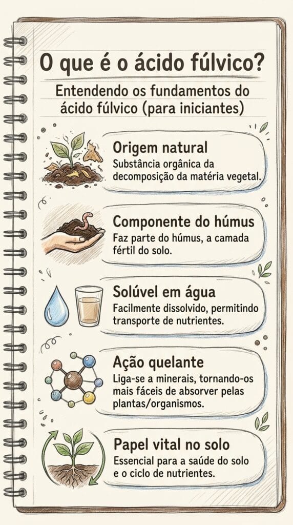 O que é o ácido fúlvico? Quais são os benefícios e perigos 3 Infografia que explica o que é o ácido fúlvico